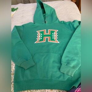University of Hawaii Manoa Pullover Hoodie by Jerzees Size Small Super Soft